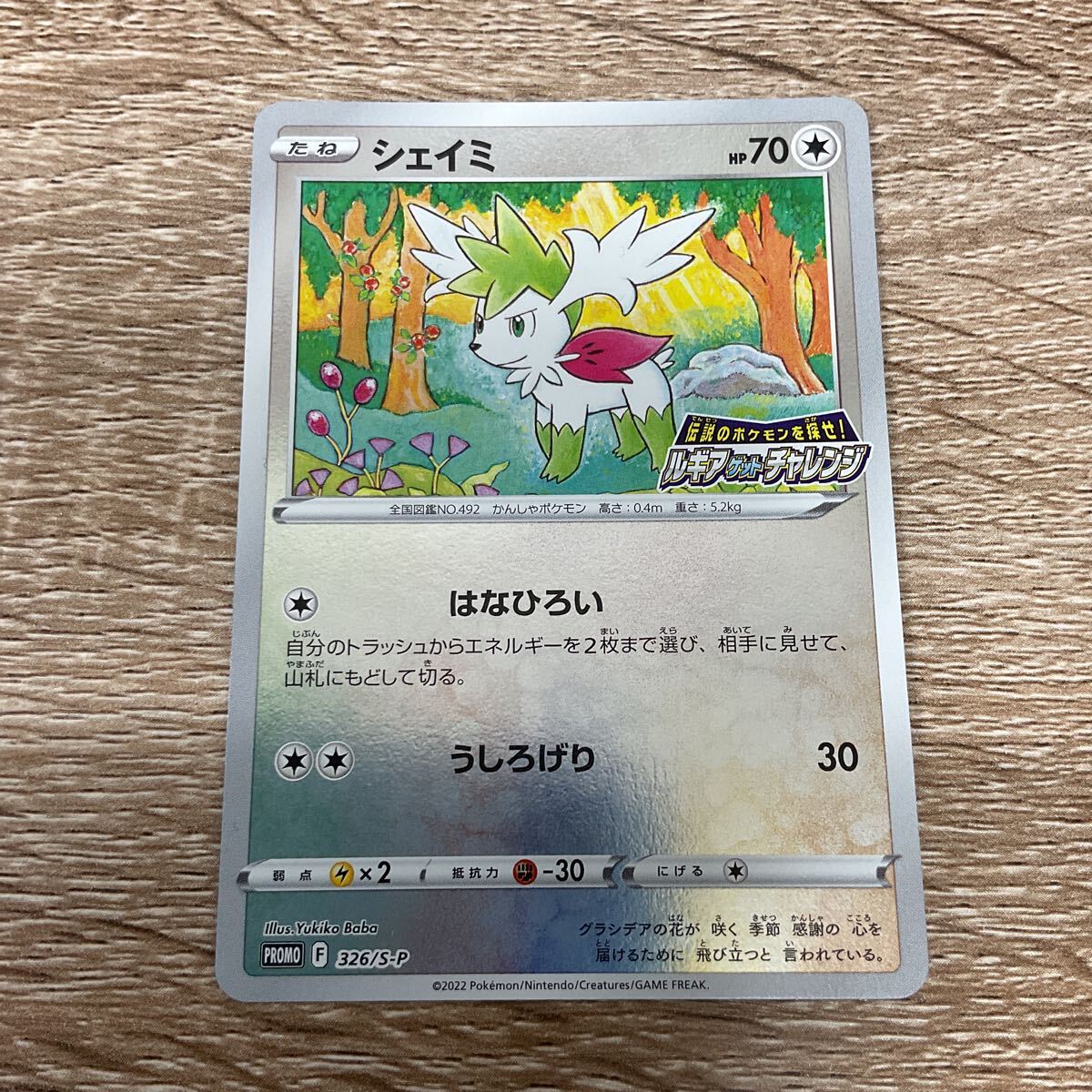 ポケモンカード シェイミ プロモ ポケカ 伝説のポケモンを探せ! ルギアゲットチャレンジ 326\SーP 【在庫処分A0701007】拍卖