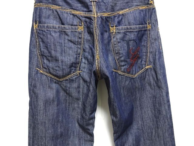 DOLCE&GABBANA 00s vintage original 17 LOOSE DENIM PANTS 44 size / ドルチェ&ガッバーナ ステッチワーク デニム パンツ ITALY製 メンズ拍卖