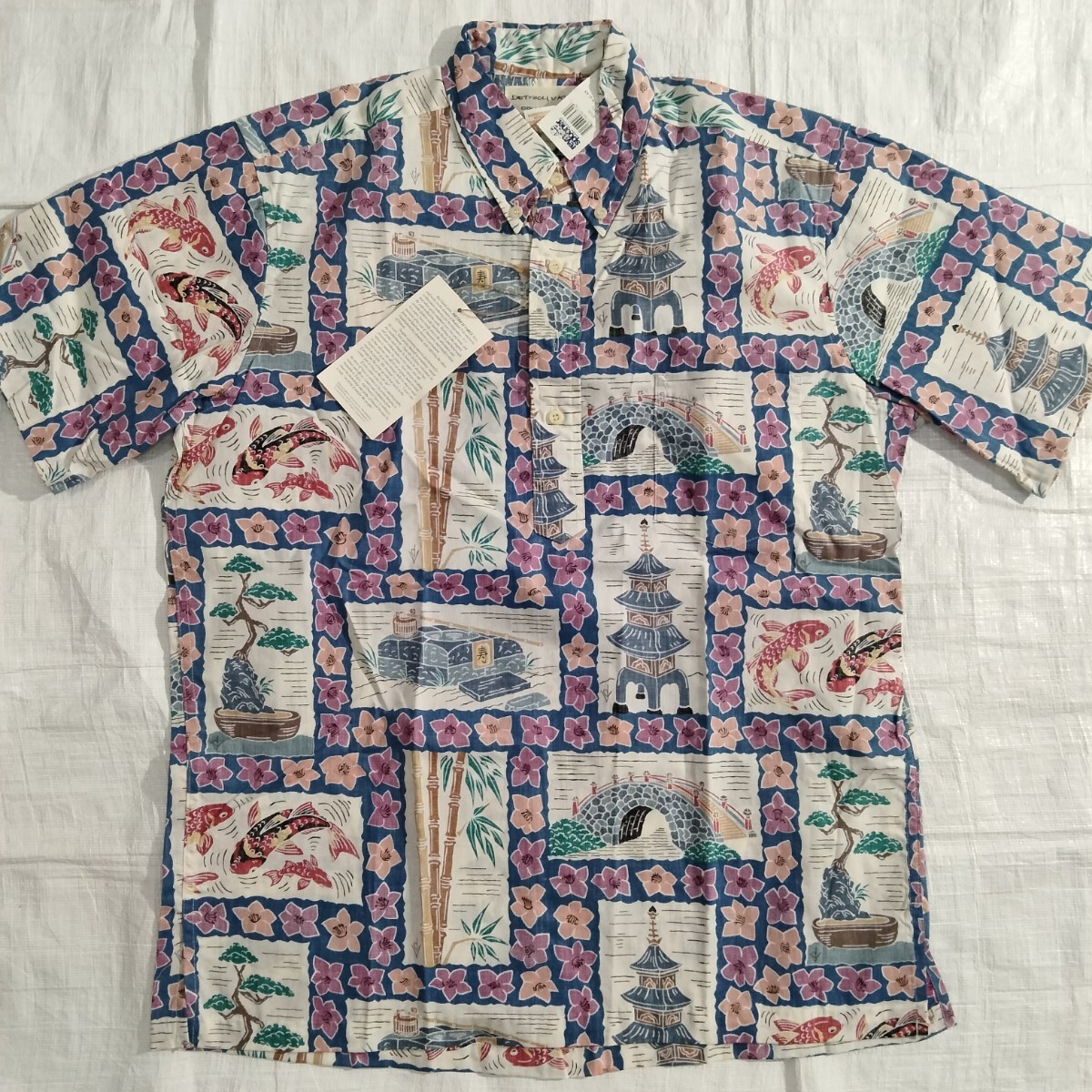 レインスプーナー REYNSPOONER DIETRICH VAREZ プルオーバー ボタンダウン ハワイアン アロハ シャツ 90's アメリカ usa製 aloha hawaiian拍卖