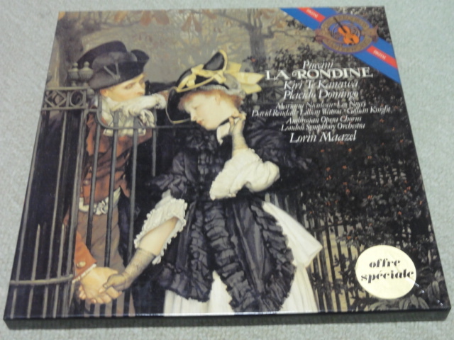 プッチーニ「ロンディーネ」 全曲2LP マゼール指揮ロンドン交響楽団 ドミンゴ カナワ オランダソニー 優秀録音拍卖