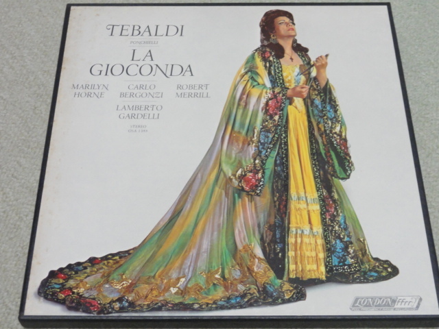 ポンキエッリ「ジョコンダ」 全曲3LP ガルデッリ指揮 テバルディ ベルゴンツィ メリル ホーン 英ロンドン ナローバンド拍卖