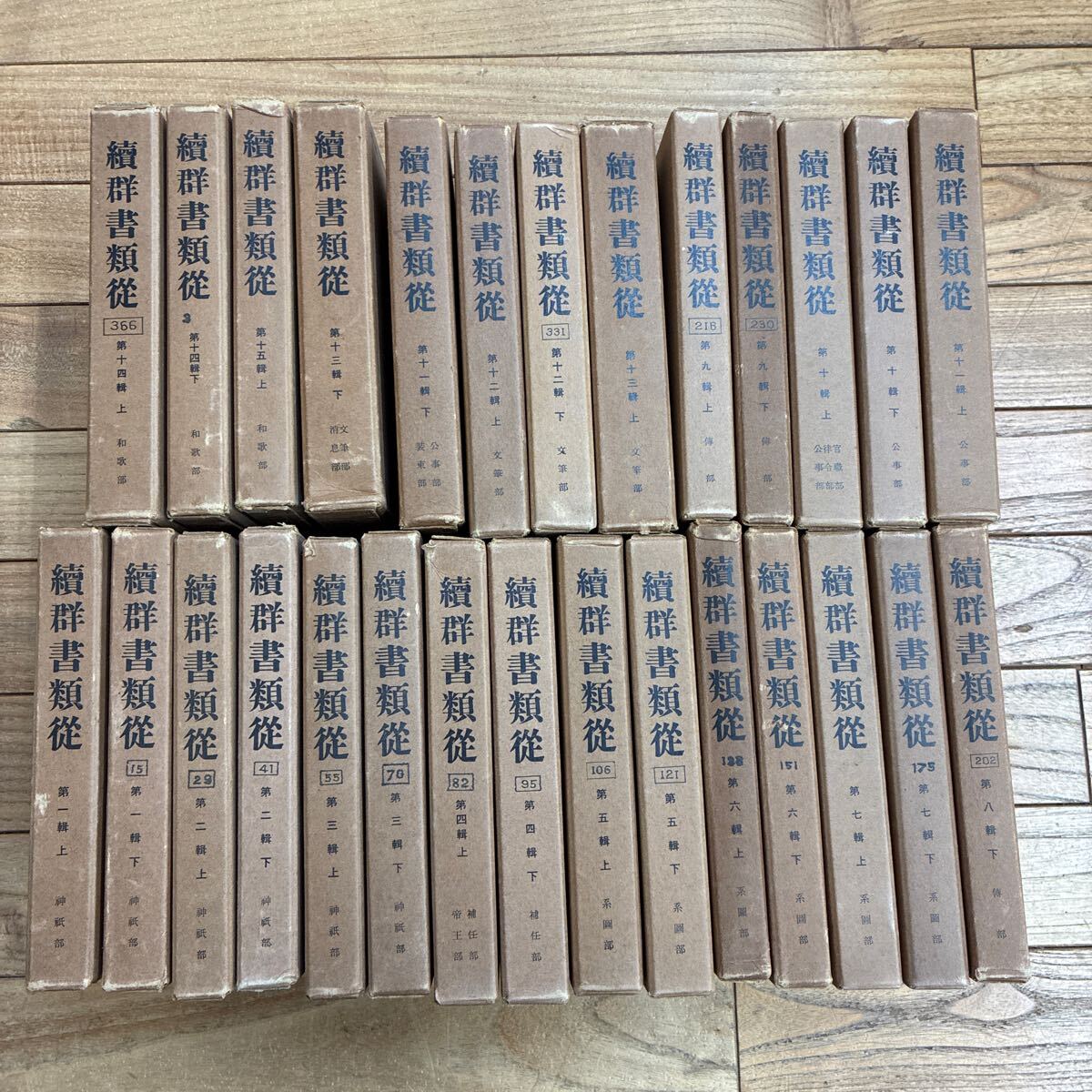 大SET-ш94/ 續群書類従 不揃い28冊まとめ 續群書類従完成會 神祇部 和歌部 文筆部 公事部 他拍卖