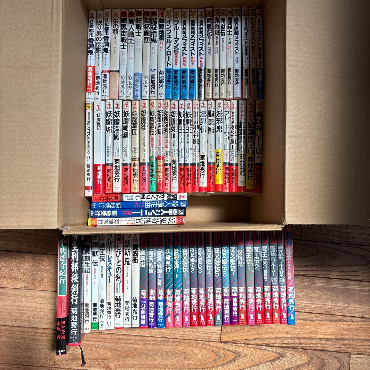 大SET-ш102/ 菊地秀行 不揃い77冊まとめ 魔界医師メフィスト 夜叉姫伝 妖魔王 魔王伝 魔界都市ブルース 柳生刑部秘剣行 狂戦士 他拍卖