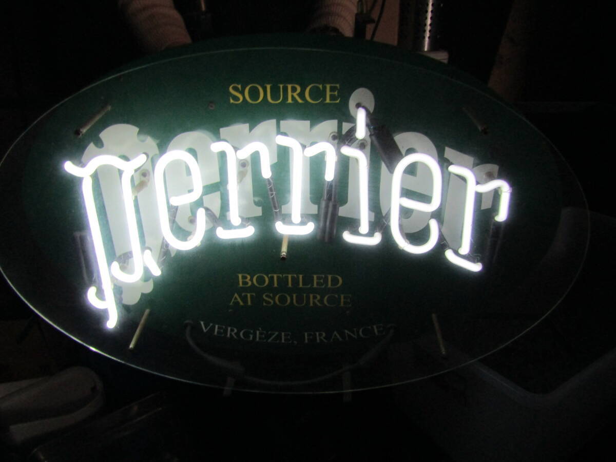Perrier ペリエ 正規品 ERANCEVERGEZE 店舗什器 ビンテージ ネオン管 当時物 可動品 全国発送可能拍卖