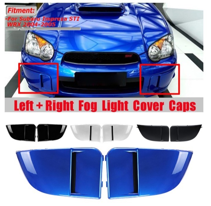 ★☆【38%OFF!!】スバル インプレッサ STI WRX フロント ランプ カバー バンパー フォグランプ GDB ホワイト☆★拍卖