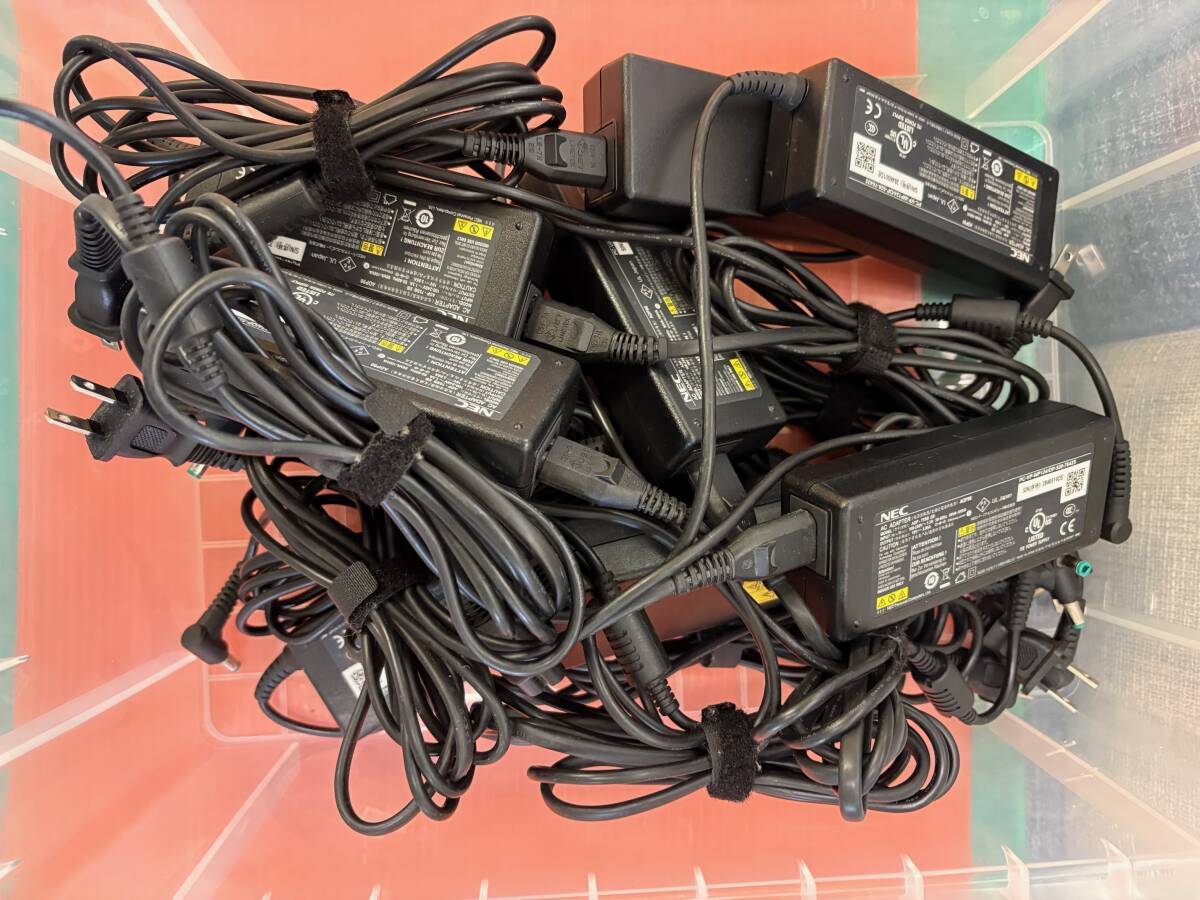 NEC 純正 ACアダプタ 10個セット ADP-75SB EB(ADP90)PC-VP-WP124 19V 3.95A 外径5.5 内径2.6 (2拍卖