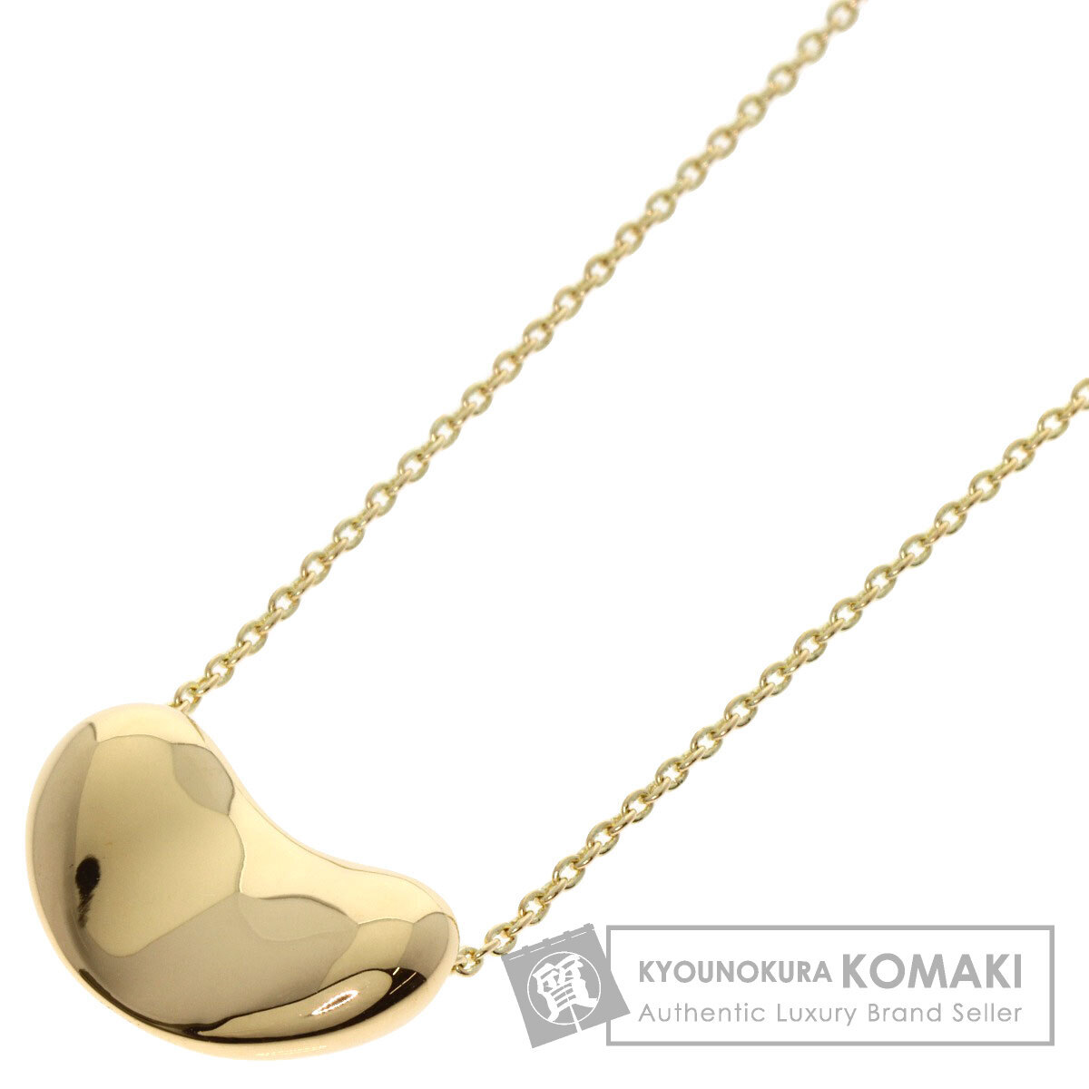 TIFFANY&Co. ティファニー ビーン ネックレス K18イエローゴールド レディース 中古拍卖