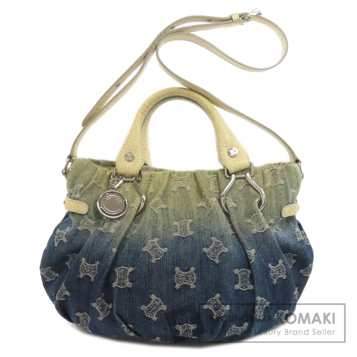 CELINE セリーヌ トリオンフ 2WAY ハンドバッグ デニム レディース 中古拍卖
