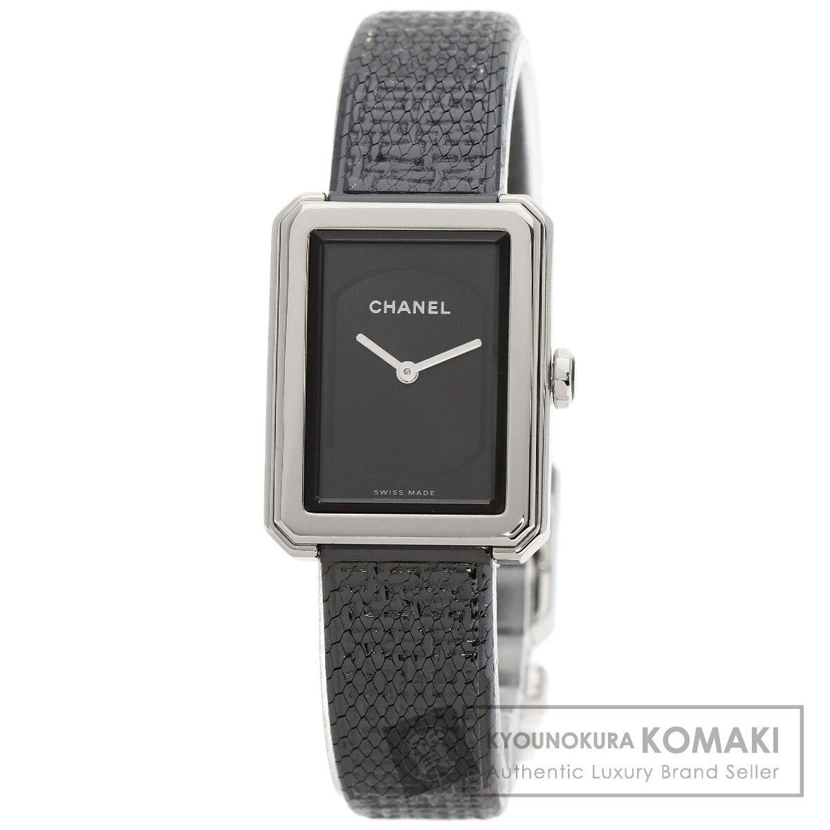 CHANEL シャネル H5317 ボーイフレンド スモールモデル ツイード 腕時計 ステンレススチール SS レディース 中古拍卖