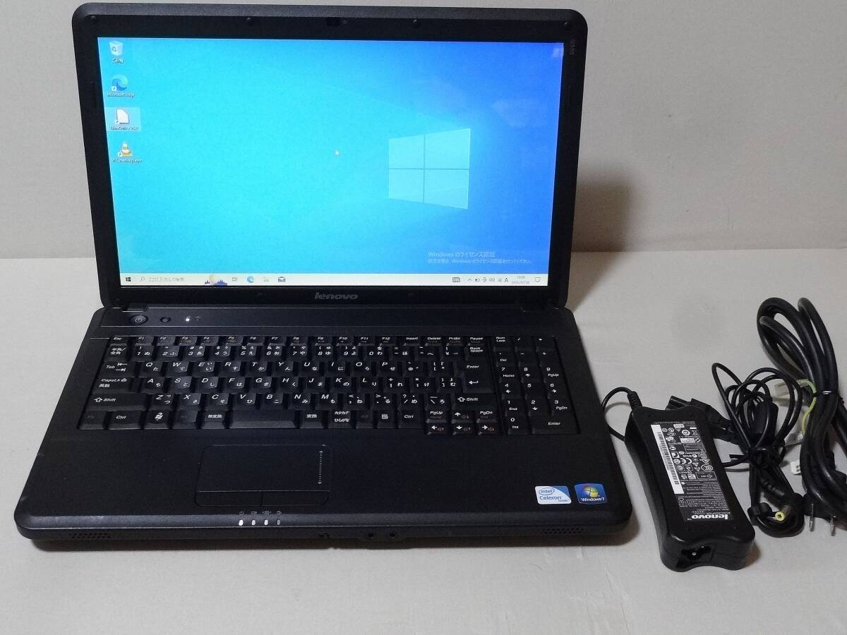 Lenovo★レノボ【G550】Celeron Dual-Core T3000 1.8GHz 2コア メモリ:4GB/HDD:320GB/DVD/無線/OS無●ACアダプタ付属▼現状品拍卖