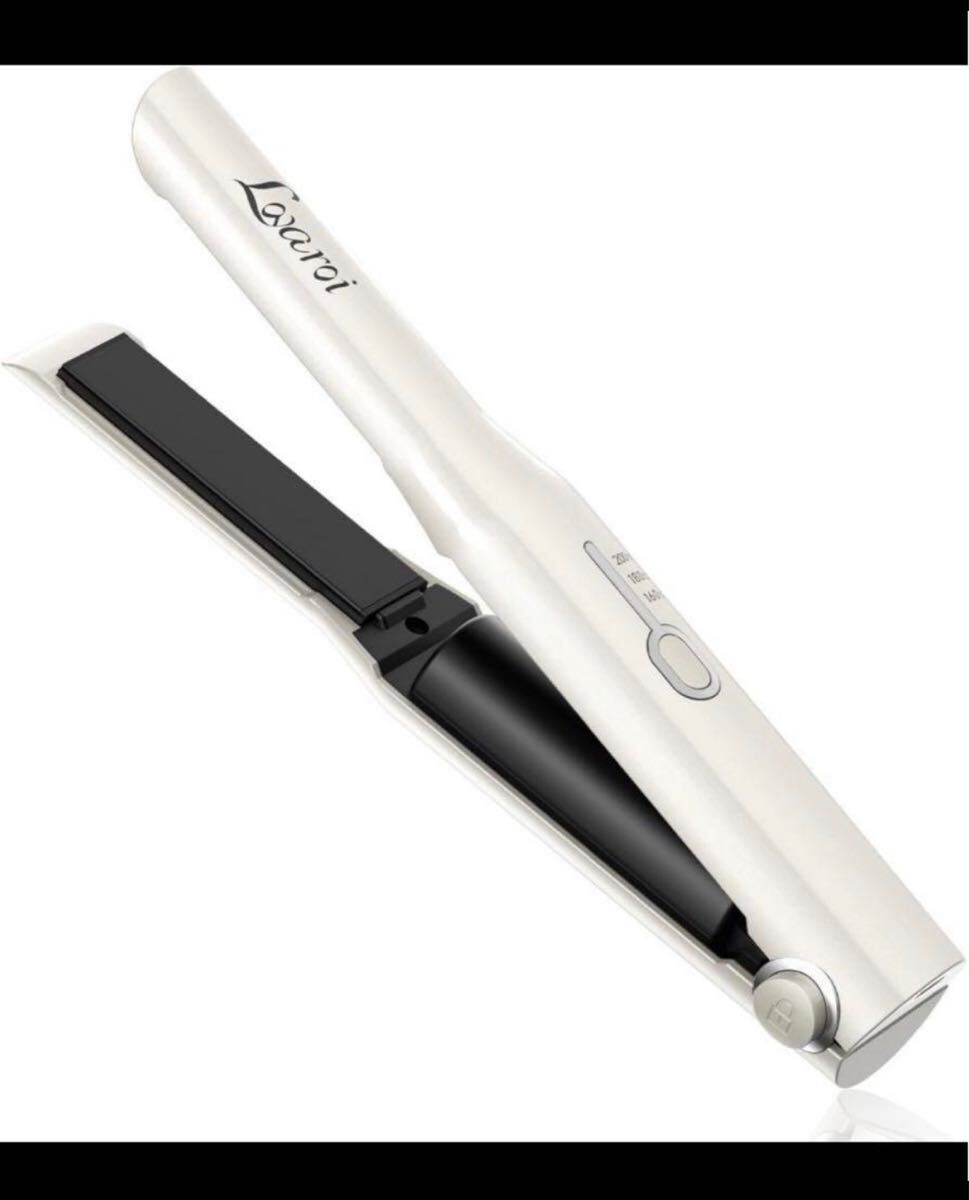 ヘアアイロン コードレス Lovaroi 2way カール&ストレート 3段階温度調整 ミニ USB充電式 自動OFF ロック機能拍卖