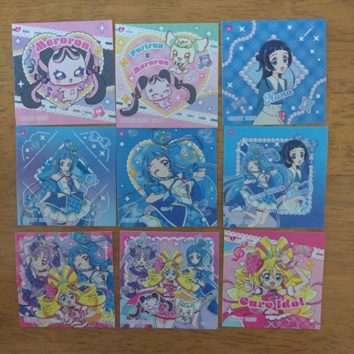 キミとアイドルプリキュア シール 9枚セット 第一パン おまけ拍卖