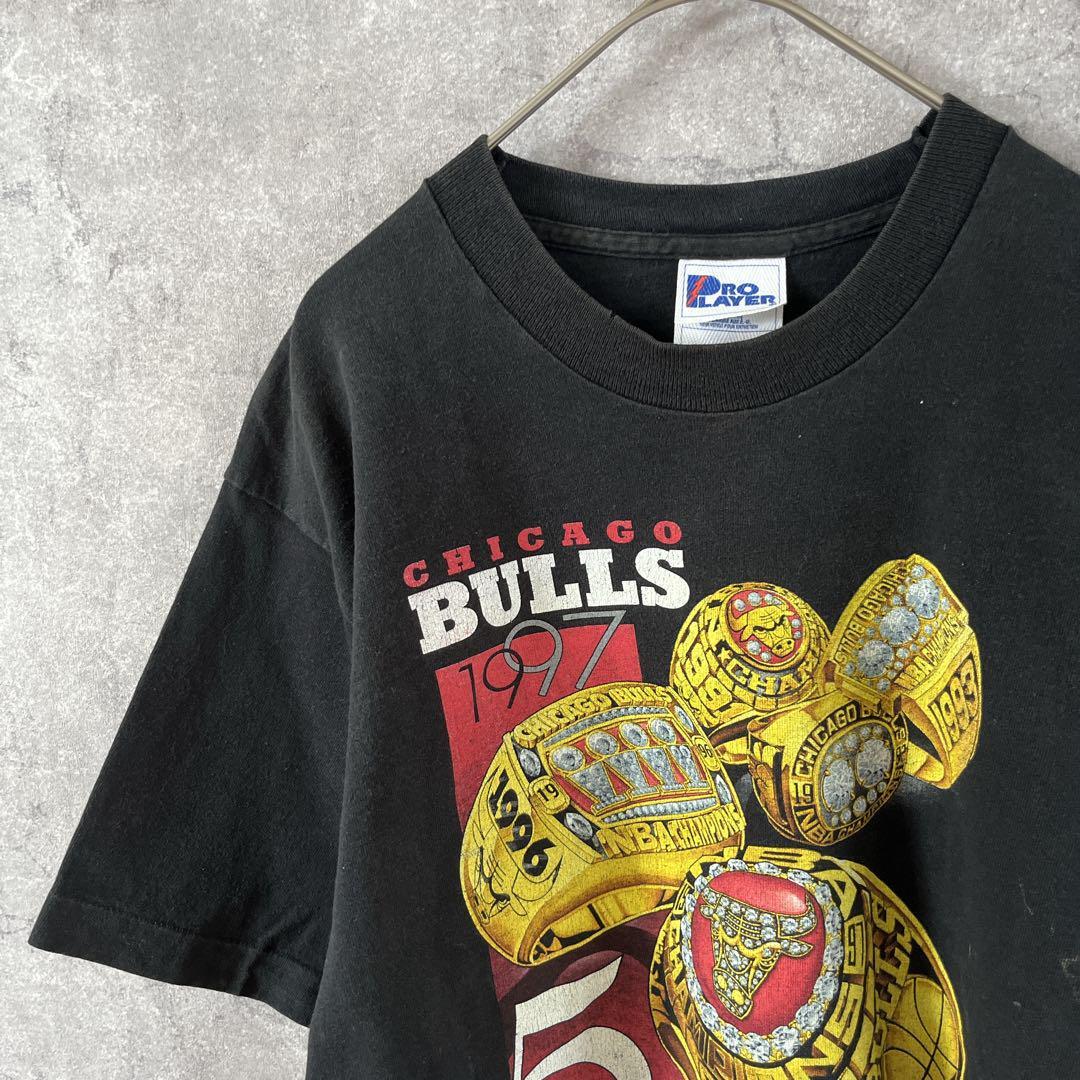 USA製90sシカゴブルズ NBA チャンピオンリングTシャツ ボーイズLサイズ拍卖