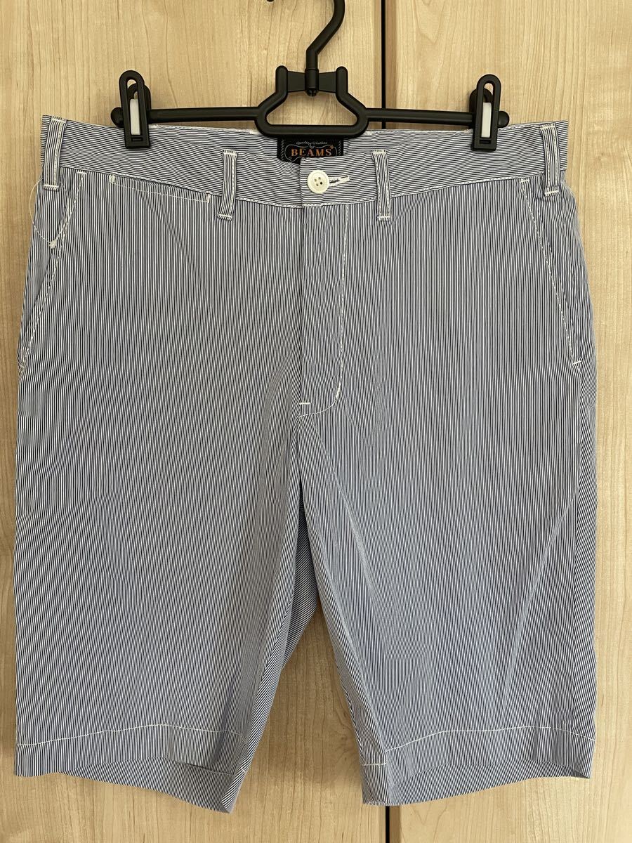 ★BEAMS PLUS ショートパンツ ビームスプラス ストライプ M★拍卖