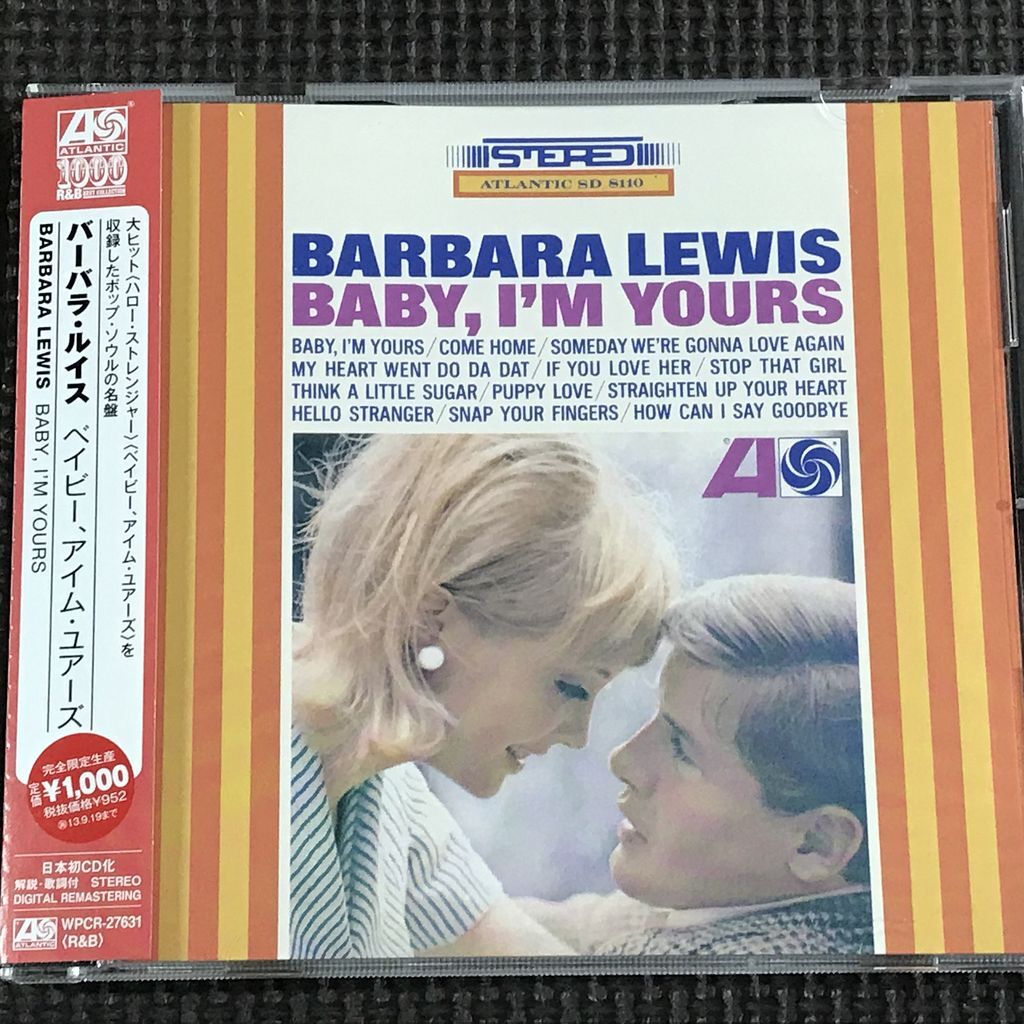 バーバラ・ルイス Barbara Lewis - Baby I'm Yours ベイビー、アイム・ユアーズ 2013年リマスター CD 美品拍卖