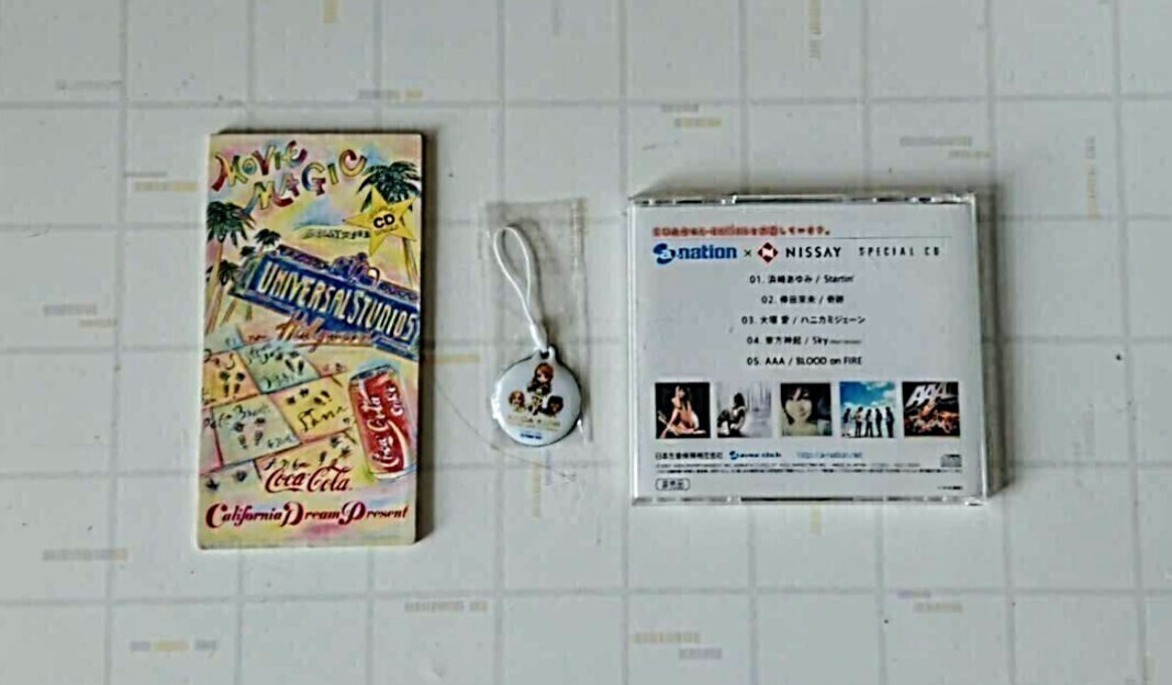 非売品 CD オムニバス コカ・コーラ MOVIE MAGIC 久保田利伸 X 他 & a nation × NISSAY SPECIAL CD 浜崎あゆみ & 倖田來未 ストラップ拍卖