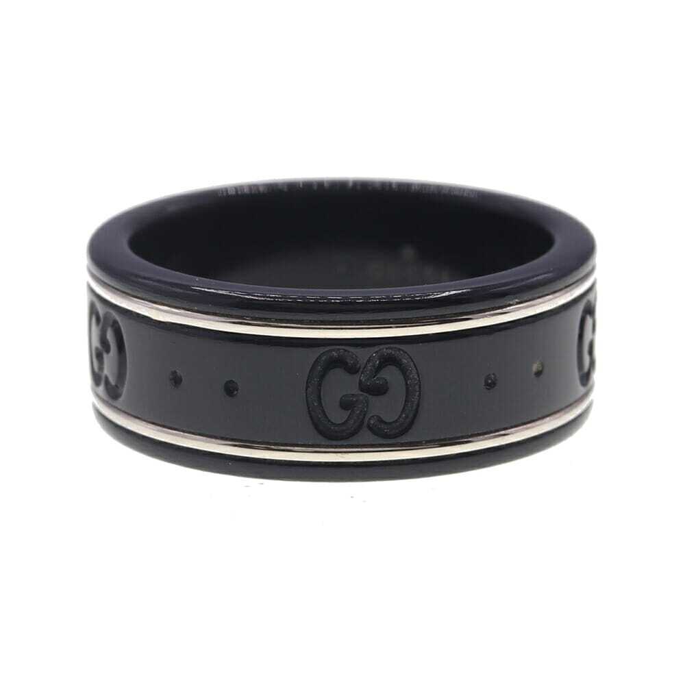 グッチ リング アイコン リング 225985 750 WG シンセティックコランダム 9.5号 US5 中古 指輪拍卖