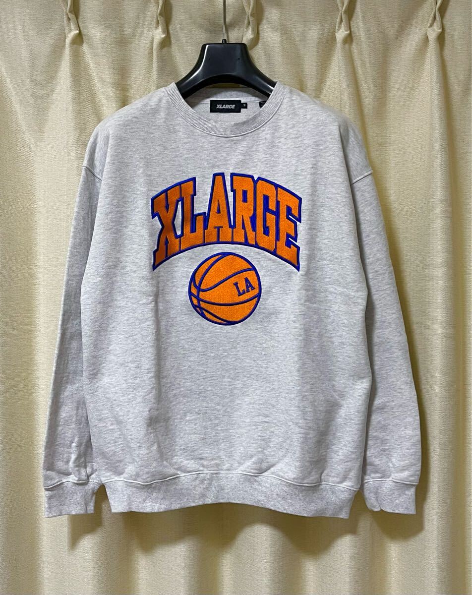 XLARGE エクストララージ COLLEGE LOGO CREWNECK SWEAT M スウェット拍卖