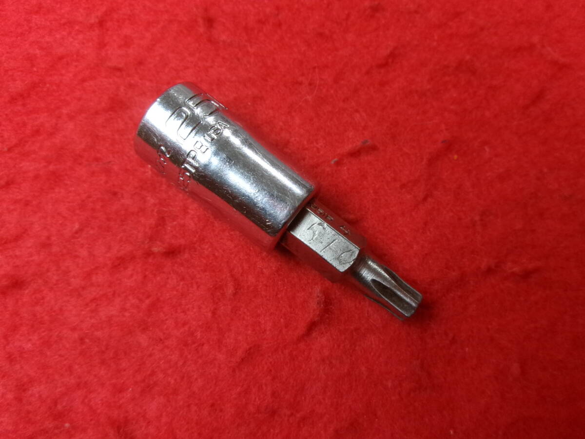 スナップオン Snap-on 差込1/4sq トルクスプラスソケット 25IP 全長40mm TTX25TPE 星形 ソケット トルクス拍卖