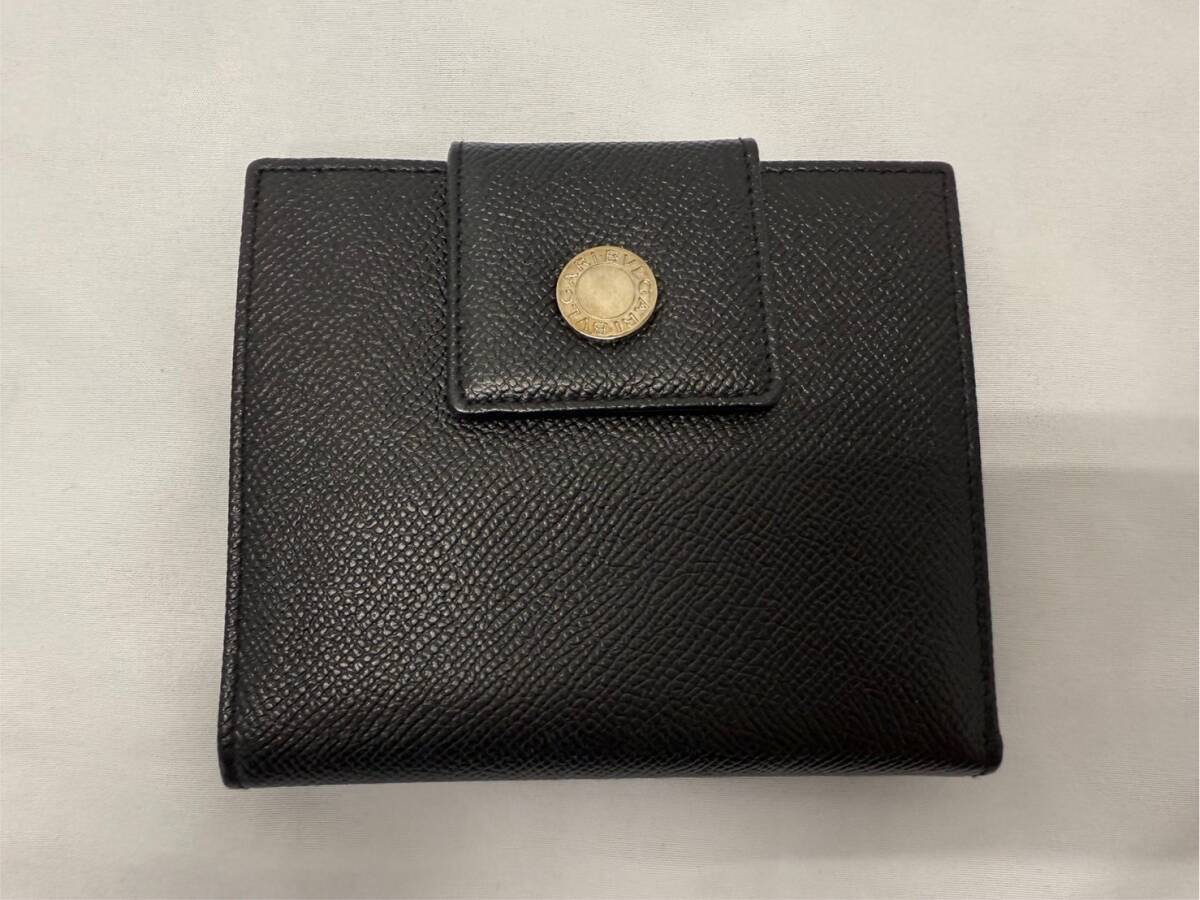 ★1円出品★BVLGARI(ブルガリ)レザー 二つ折り財布拍卖