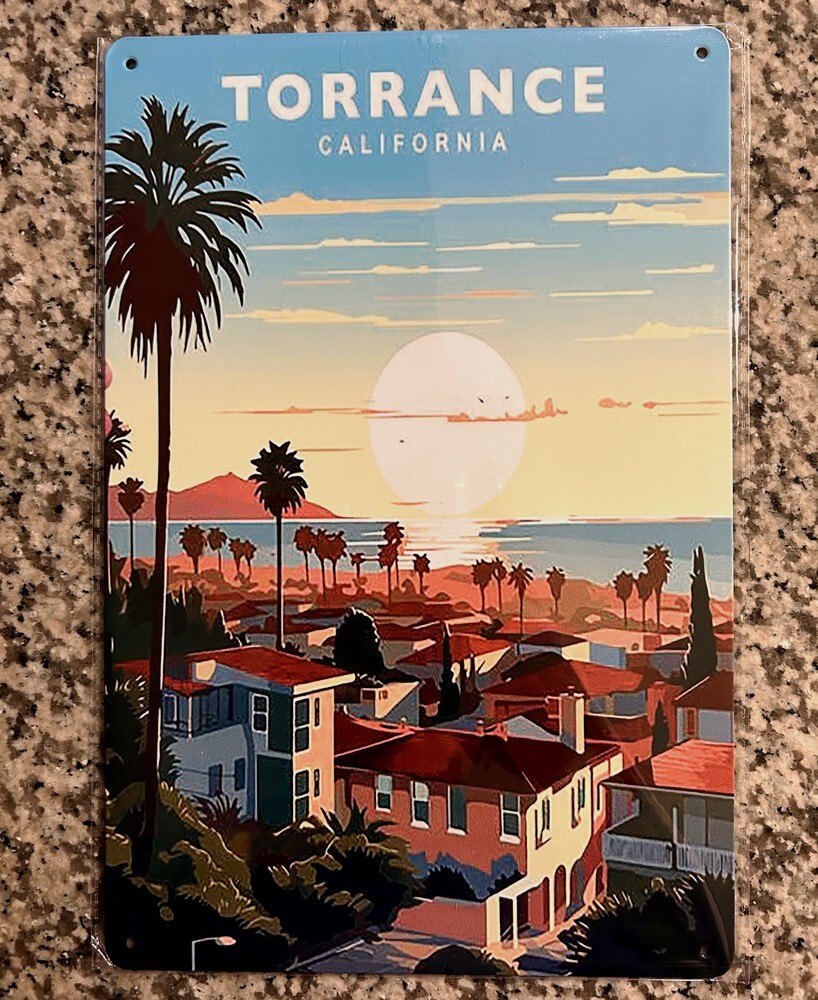 ★Torrance(トーランス)ブリキ看板 /メタルサイン 送料無料拍卖