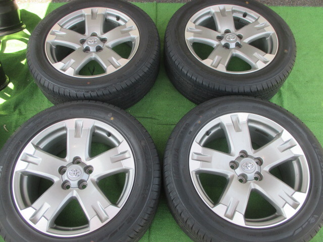 (C2982)ガリ傷なし トヨタ純正 RAV4 7.5J +39 PCD114.3 235/55R18 バリ山 手渡し歓迎拍卖
