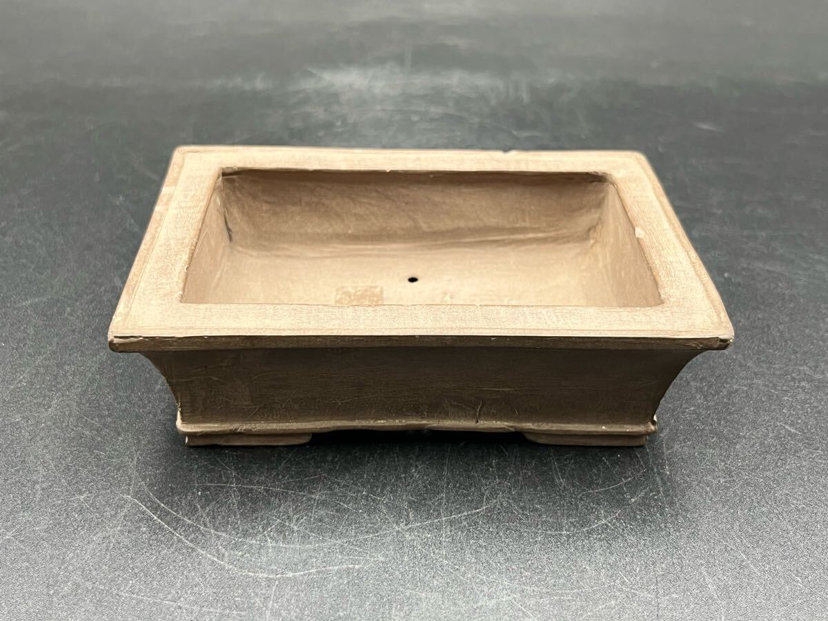 abjun063009 寿悦 作 紫砂 盆栽鉢 長方鉢 在銘 拍卖