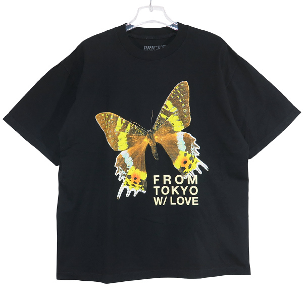 BRICKS&WOOD ブリックスアンドウッド x DOVER STREET MARKET GINZA LOVE TEE ショートスリーブ Tシャツ ブラック Julz拍卖