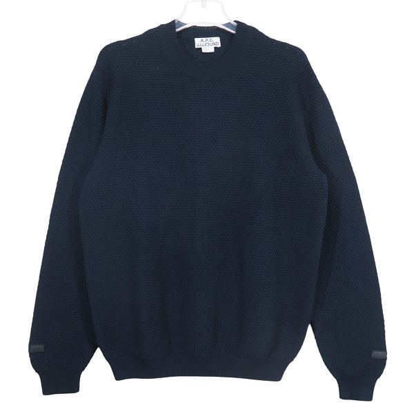 A.P.C. アーペーセー x JJJJound ジョウンド SWEATER 24245-1-80181 セーター ネイビー クルーネックニット トップス サイズL Julk拍卖