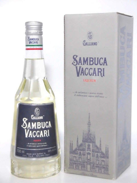 【L2】サンブーカ ヴァッカリ ガリアーノ 90年代 箱付【SAMBUCA VACCARI LIQUEUR GALLIANO】拍卖