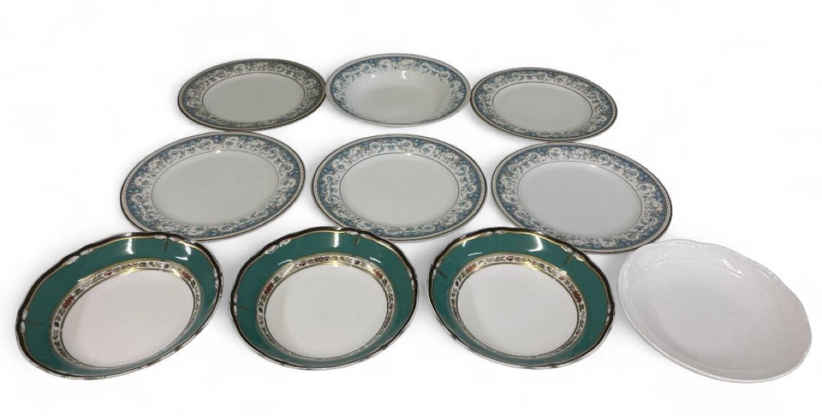 【 Noritake ノリタケ Richard Ginori リチャードジノリ 10枚セット 】ボンチャイナ アルマンド / シチュー皿 カレー皿 / ハナリンス 拍卖