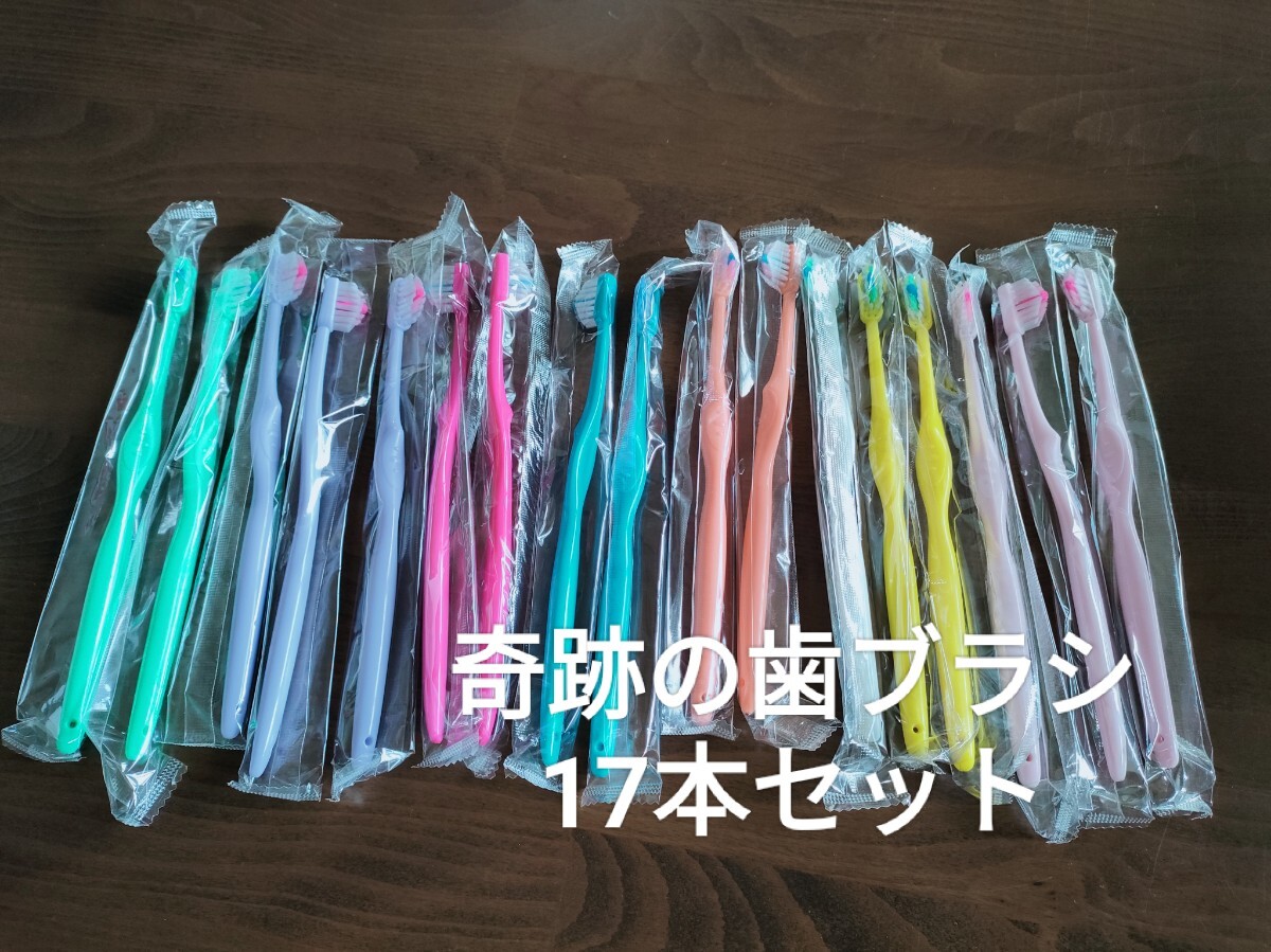未使用品 奇跡の歯ブラシ 大人用 やわらかめ 17本セット拍卖