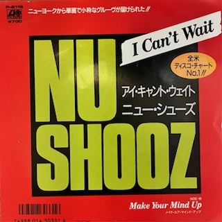 ★美盤/7inch.レコード//I Can't Wait//NU SHOOZ/ニュー・シューズ/DISCO/1986年//ぴったりジャストサイズ未使用外袋入り拍卖