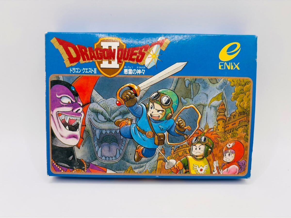 【中古品・1円スタート】FC ファミコンソフト◇ドラゴンクエストⅡ 悪霊の神々◇ENIX◇当時物◇完品◇拍卖