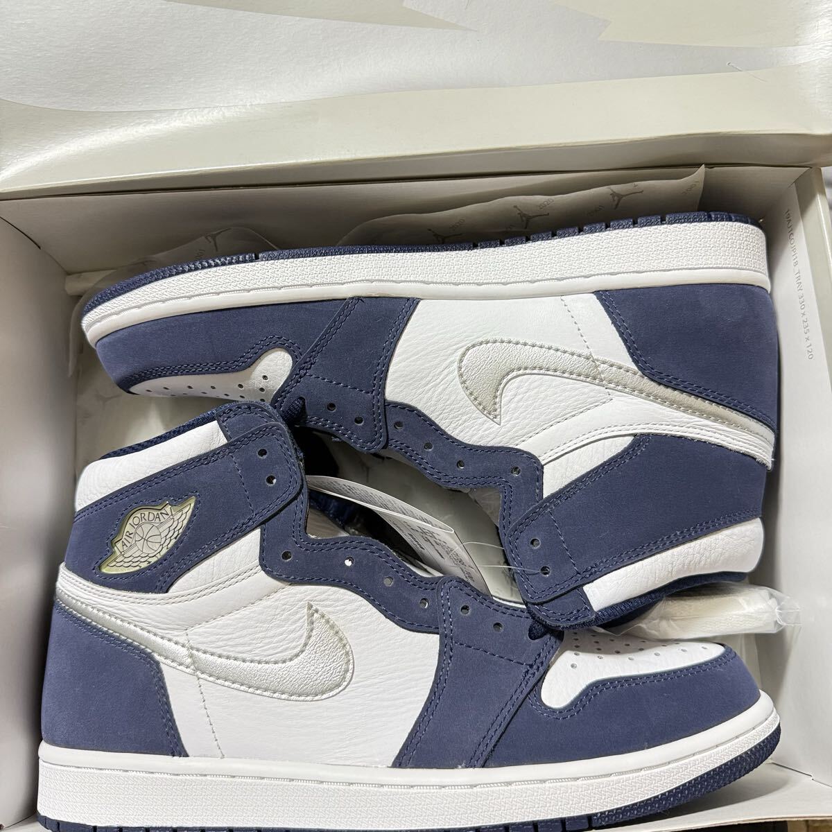 28cm US10Nike Air Jordan 1 High OG CO.JP White/Midnight Navy 2020 エアジョーダン1 箱に凹みあり ウィングロゴにやや黄ばみ拍卖