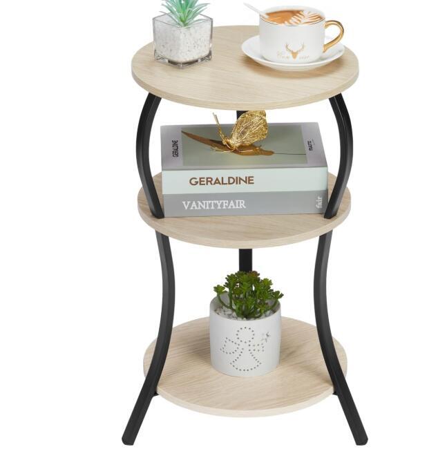 サイドテーブル 丸 レトロ風 円卓 コーヒー テーブル ベッド リビングサイドテーブル ソファサイドテーブル拍卖