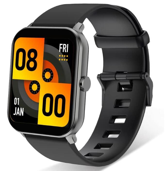 スマートウォッチ 1.70インチディスプレイ 活動量計 歩数計 Bluetooth5.1 IP68防水拍卖