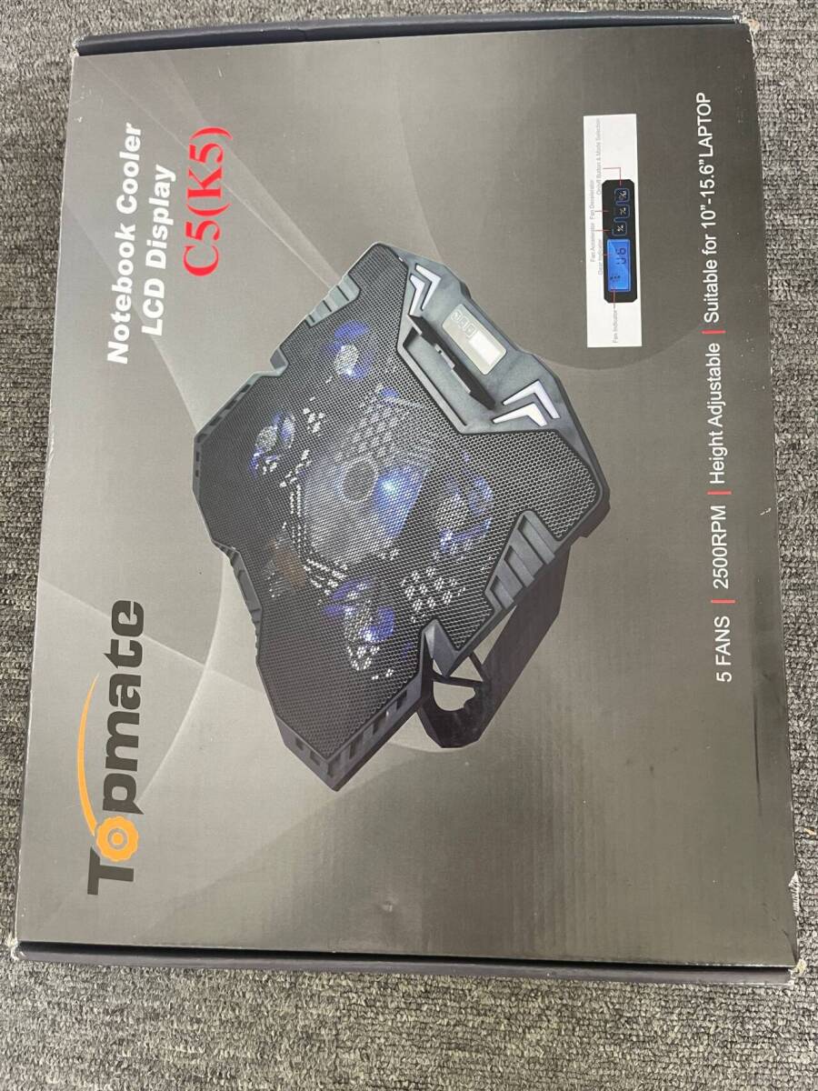 TopMate C5 12 15.6ゲーミングラップトップクーラー冷却パッド拍卖