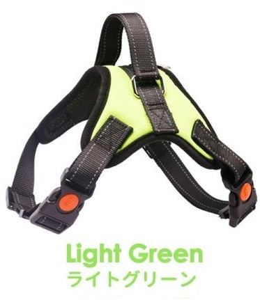 【ハーネス ライトグリーン M】犬 おしゃれ 脱げない 小型犬 中型犬 大型犬 苦しくない 犬用 ステップハーネス ウェアハーネス拍卖
