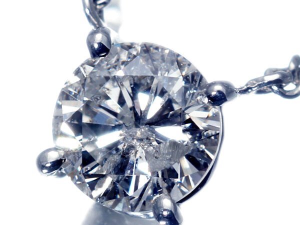 【ジュエリー極】美しい輝き!大粒良質天然1粒ダイヤモンド1.03ct 高級Pt900&Pt850ペンダントネックレス h7626mi【送料無料】拍卖