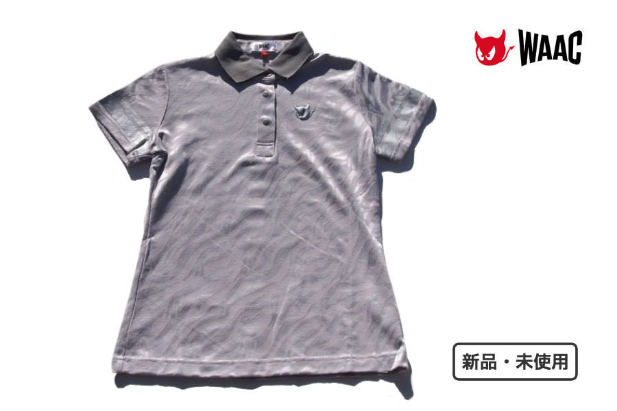 送料無料★新品|未使用|ワック|WAAC|ゼブラジャガード半袖ポロシャツ|レディース|01拍卖