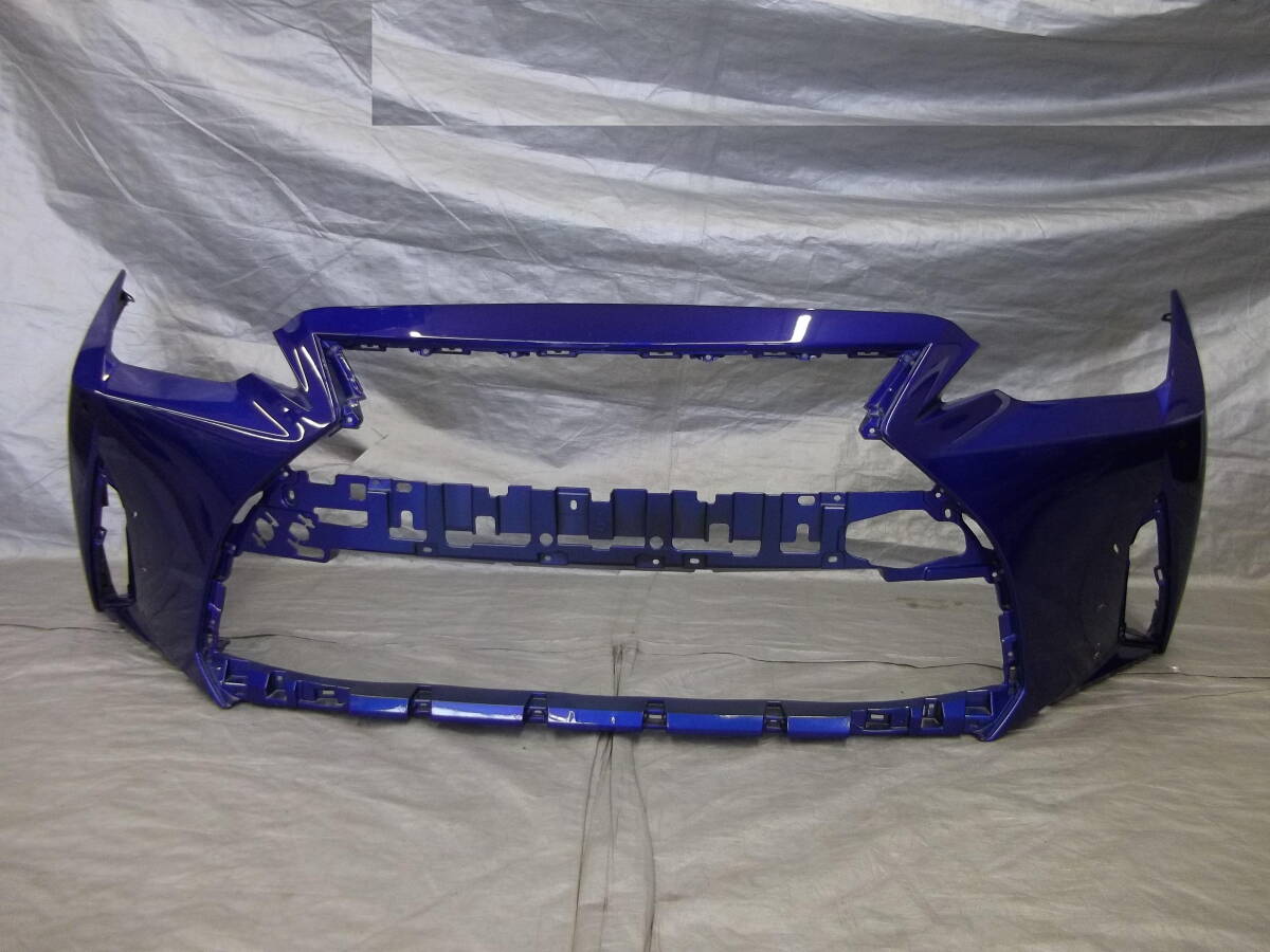 ☆●2506-OZ57LL 割凹切無! LEXUS レクサス ASE30 AVE30 AVE35 IS300 IS300h IS 後期 純正 フロントバンパー ブルー 52119-53C80拍卖