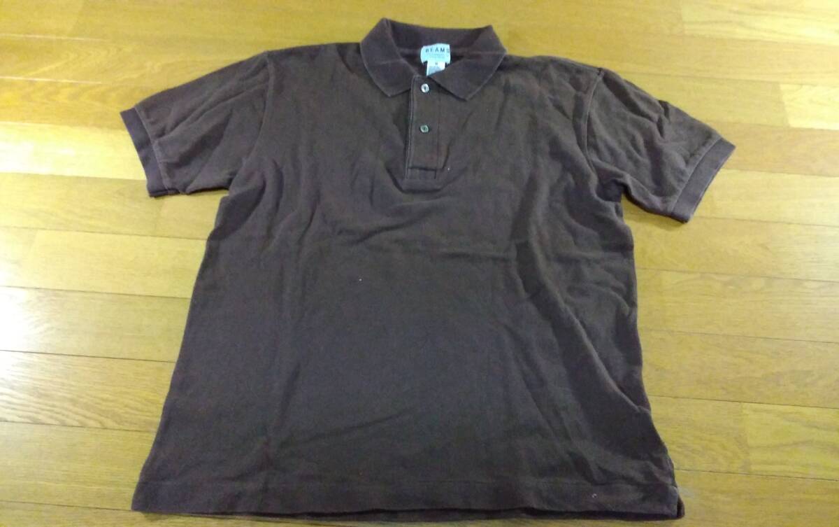 BEAMS ビームス ポロシャツ SIZE:M 茶 送料215円~拍卖
