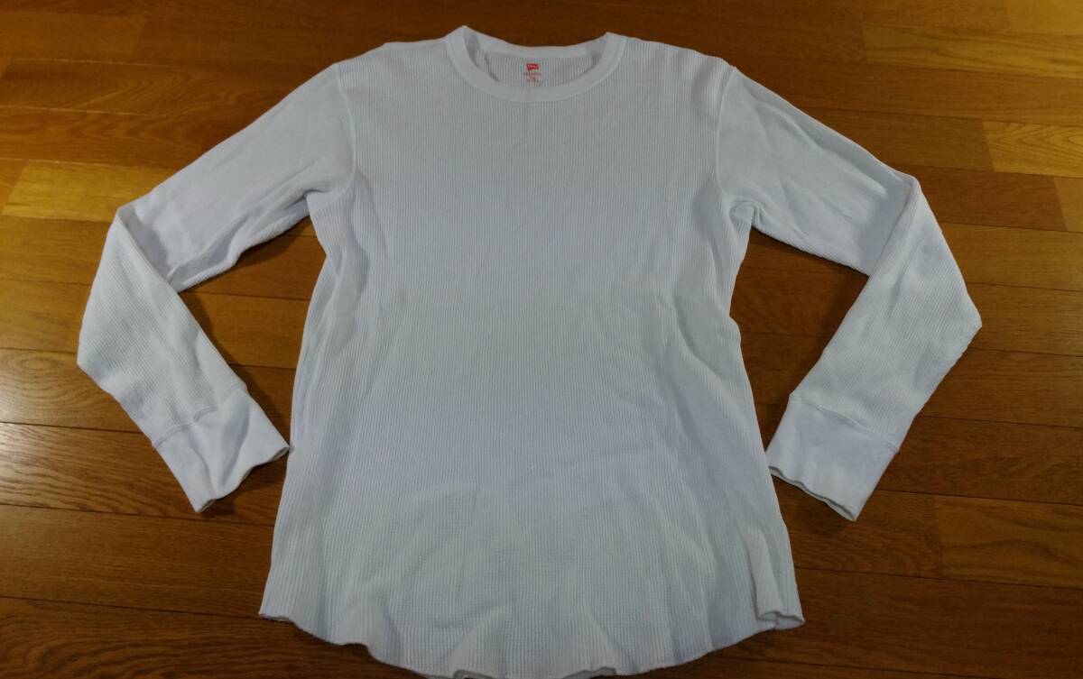 Hanes PREMIUM ロンT 長袖Tシャツ SIZE:LL 白 送料215円~拍卖