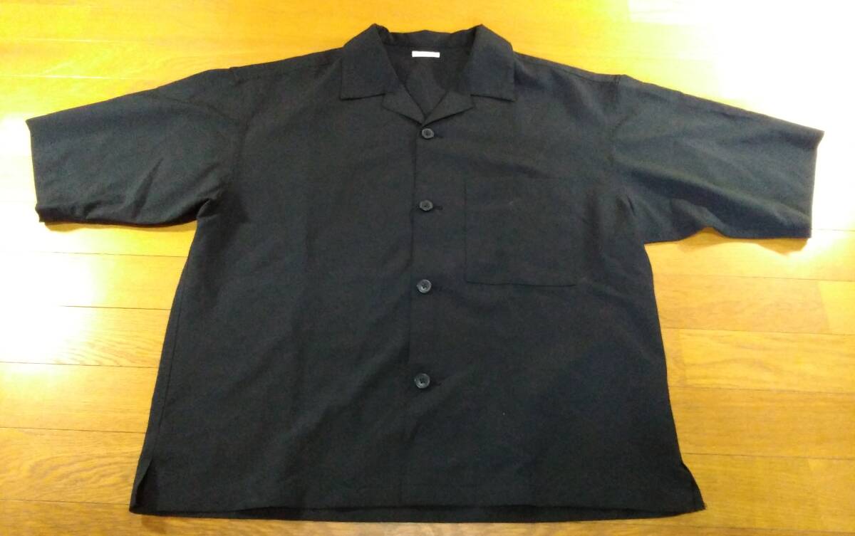 GU ジーユー 半袖シャツ SIZE:M 黒 送料215円~拍卖