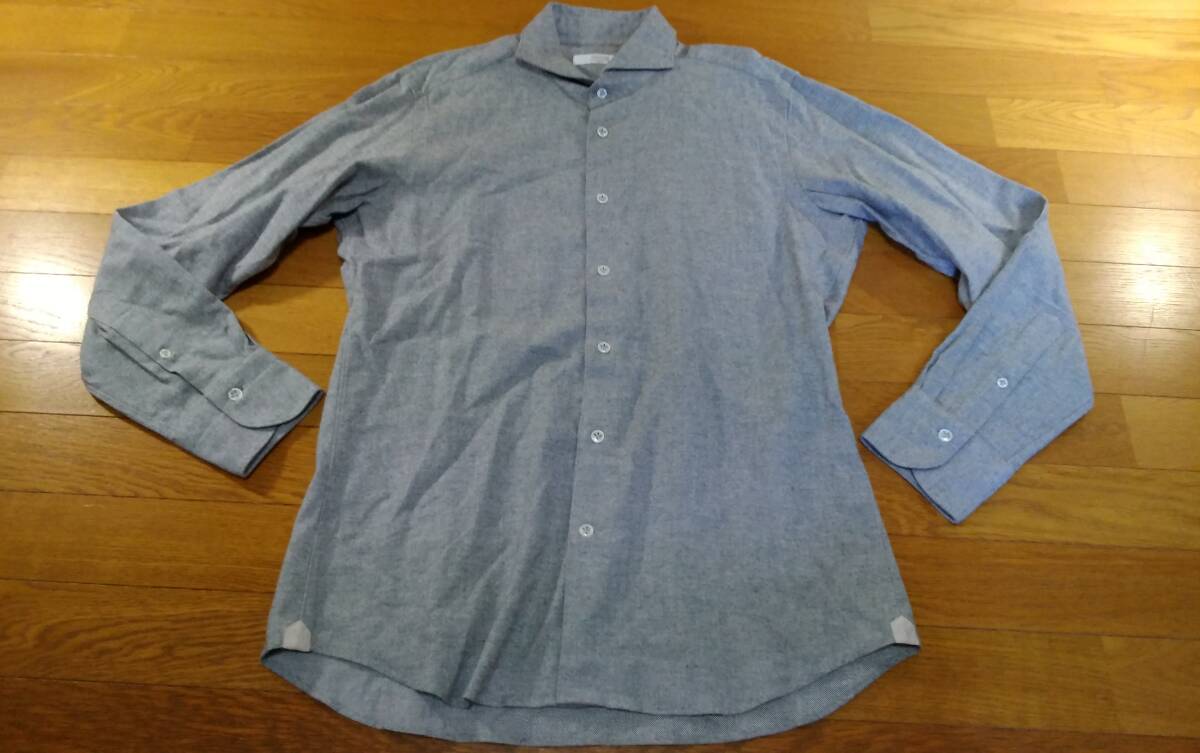 ANGLAIS アングレー 長袖シャツ SIZE:LL グレー 送料360円~拍卖