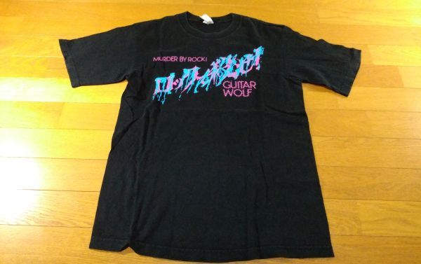 Guitar Wolf ギターウルフ ロックで殺せ! Murder By Rock! Tシャツ SIZE:S 黒 送料215円~拍卖