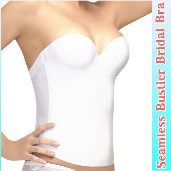 ビスチェ シームレス ストラップレス Felinaフェリーナ USA 縫い目なし ブライダルにも 75B ベージュ(0)拍卖