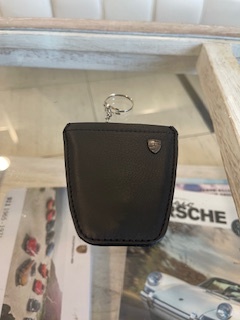 ■①美品! ポルシェクラシックキーケース 黒 キーチェーン/ポルシェマーク付き拍卖