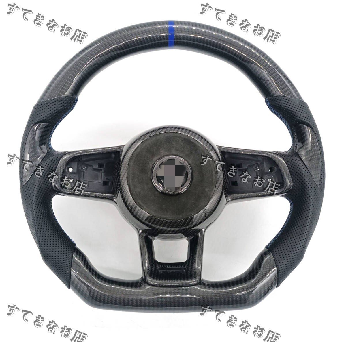 送料無料VW フォルクスワーゲン ゴルフ7GTI ゴルフ7 R/R-LINE カーボン製 ステアリング フレームとエアバックカバーが付属拍卖